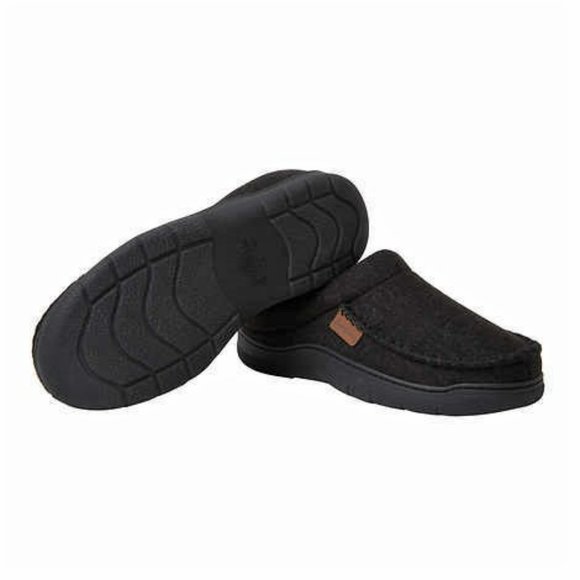 NWT Men's Dearfoams Cozy Clog Wool Blend Memory Foam Indoo/Outdoor Slippers - Picture 6 of 7